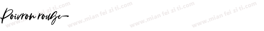 Poivron rouge字体转换